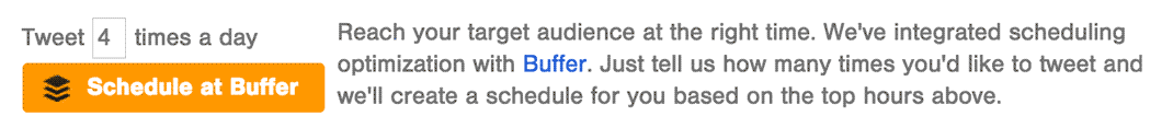 Automatically create a schedule in Buffer